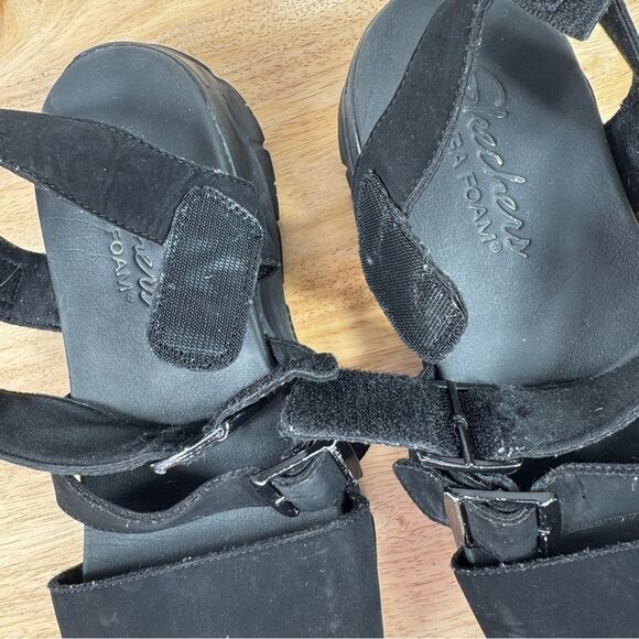 Skechers D Lites 2.0 Cool Cosmos Sport Strap Sandals Black Womens 10 - Picture 10 of 13